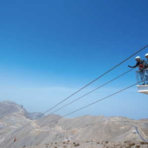 tyrolienne à Ras al-Khaimah